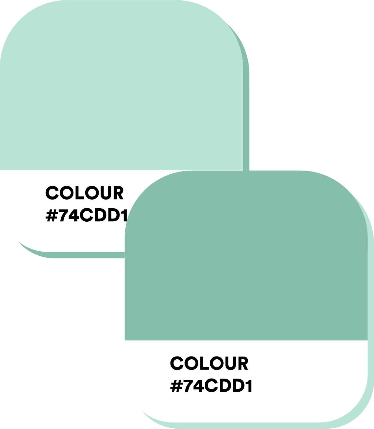 Pantone färgpalett som illustrerar varumärke & koncept