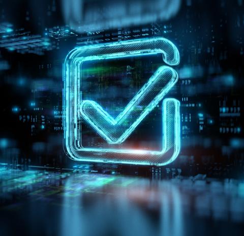 Digitalt check-mark